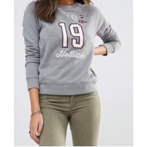 Hollister crewneck gray sweatshirt, women's size XS - Picture 6 of 7